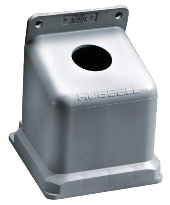 Hubbell BB100N Pin and Sleeve Angled Back Box for 100A Non-Metallic