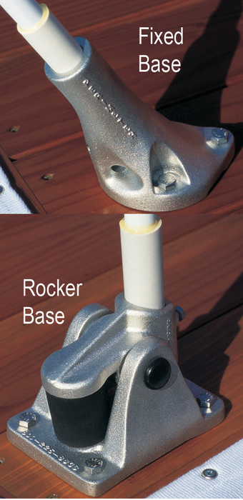 Taylor Made MW.140 Standard Mooring Whips, 1-Pair, Fixed 60 Deg Angle Base, for Boats Up to 24'-28'