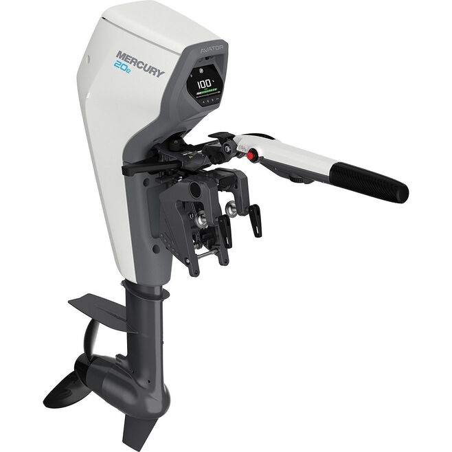 Mercury 1003E011A Avator 20e Tiller Electric Outboard Motor, 15" Shaft (Battery & Harness Sold Separately)