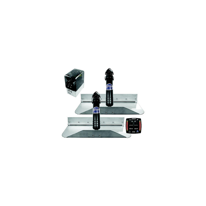 Bennett Marine 6BT-50110-85-00 Trim Tab Kit, 189OBI Classic Hydraulic w/OBI9000H Integrated Helm Control, 18" x 9"
