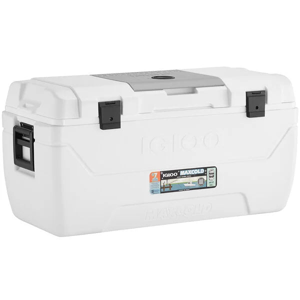 Igloo 50048 Maxcold 165 Quart Marine Cooler, White x