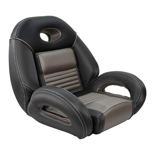 Springfield 1040940-03 Marine Pro Fishing Speed Seat, Charcoal/Med. Gray/Red