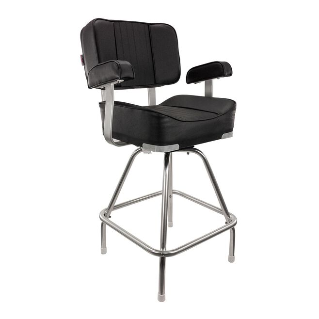 Springfield 1020009 Deluxe Captain's Seat With Stand, Black