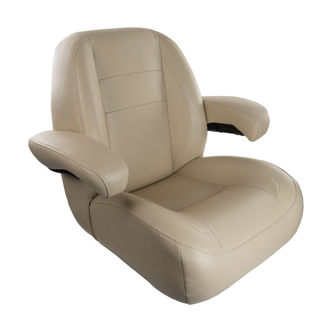 Springfield 1042180-01 Pontoon Helm Fixed Chair, Cream