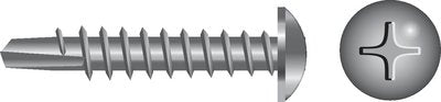 Seachoice SC7195 Phillips Self Drilling Screw Pan Head #8 x 1"