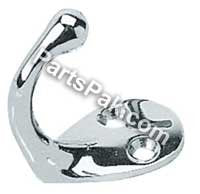 Sea Dog 671501-1 Sea-Dog Single Coat Hook Large, Chrome/Brass, pr.