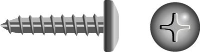 Seachoice SC0530 Phillips Tapping Screw Pan Head, #6 x 1/2"