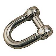 Sea-Dog 147142 Stainless Steel Flush-Pin D-Shackle, 1/2 Inch