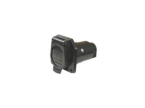 Pollak 12-707EP Pollack 7-Way Black Plastic Car End Socket Only