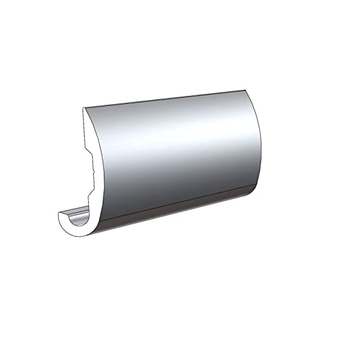 Taco Metals A11-0151TAL12D Taco Aluminum Overlap Rub Rail, 3/4" x 12'