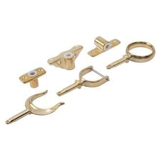 Sea Dog 580610-1 SeaDog Brass Oarlock Sockets, Side Mt., A:1/2" B: 3-5/8"