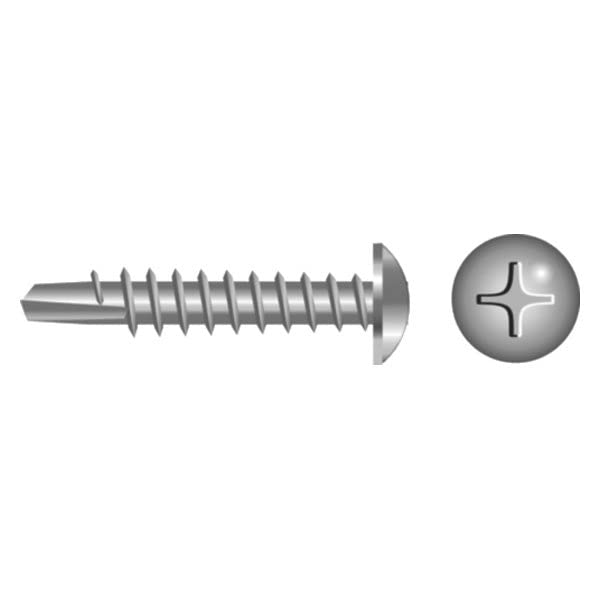Seachoice SC7937 Phillips Self Drilling Screw Pan Head #10 x 1"