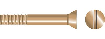 Seachoice SC1708 Slotted Strut Bolt Flat Head