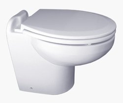 Raritan 220HS01201 Marine Elegance Angled Back, Fresh Water & Remote, 12V Toilet, White