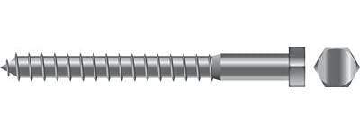 Seachoice SC1273 Lag Screw, 5/16 x 3-1/2"