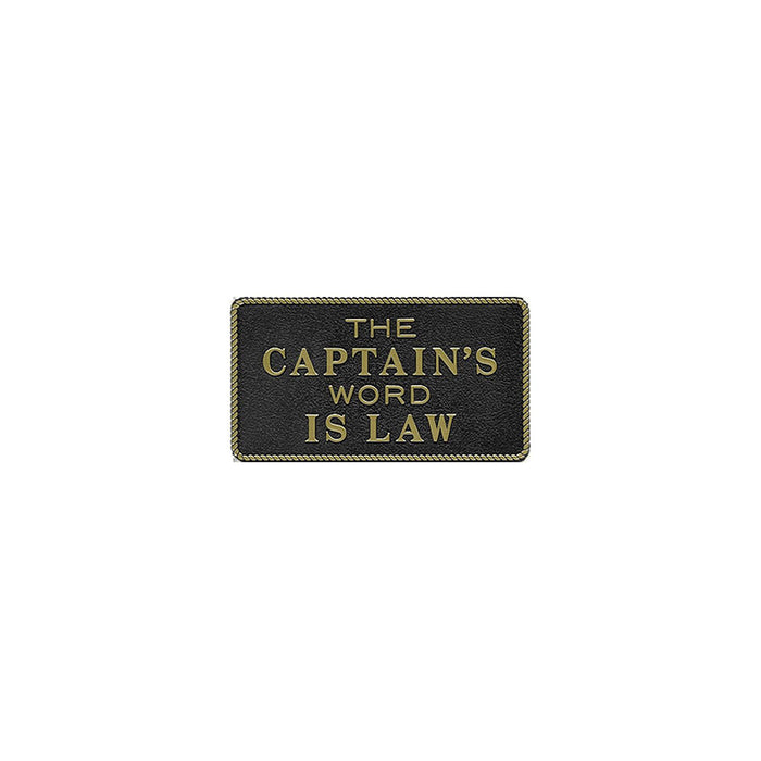 Bernard Engraving FP-10 The Captain's Word Is Law