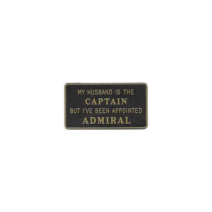Bernard Engraving FP-20 My Husband Is The Captain But
