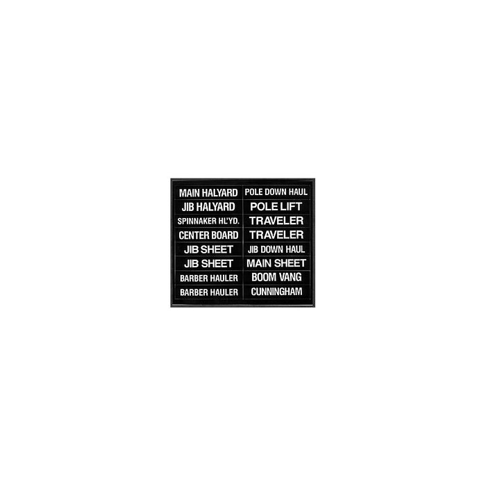 Bernard Engraving IL-01 16 Label Set for Sailboats