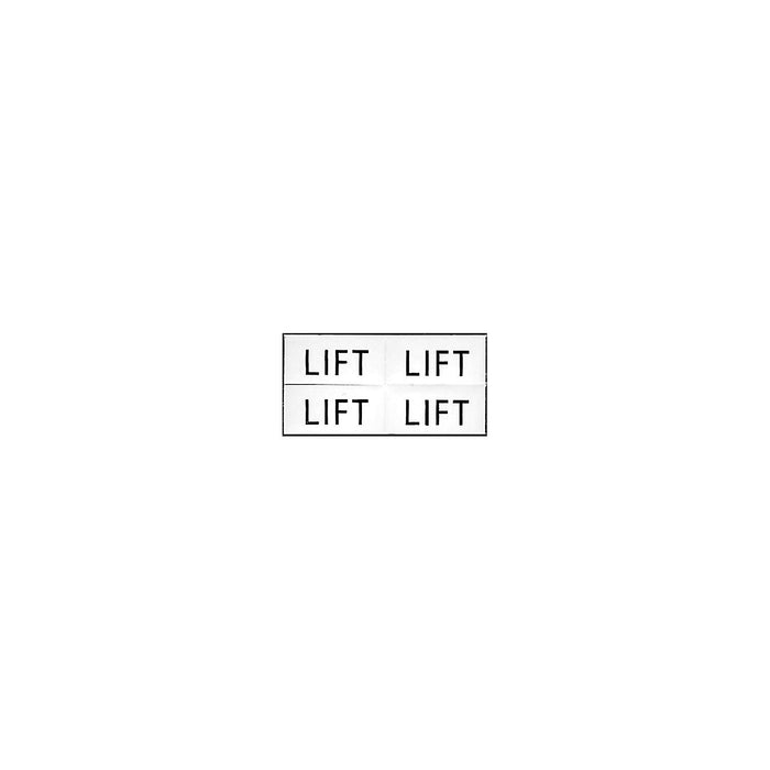 Bernard Engraving IL06 Set of 4 "Lift" Labels