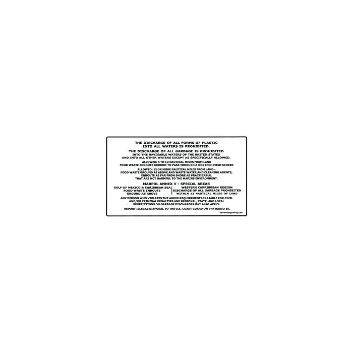 Bernard Engraving IL-227 Pollution Prevention Label