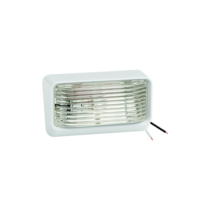 Fulton 30-78-515 Bargman #78 12V Porch/Utility Light, White w/Clear Lens, Bulk Pack