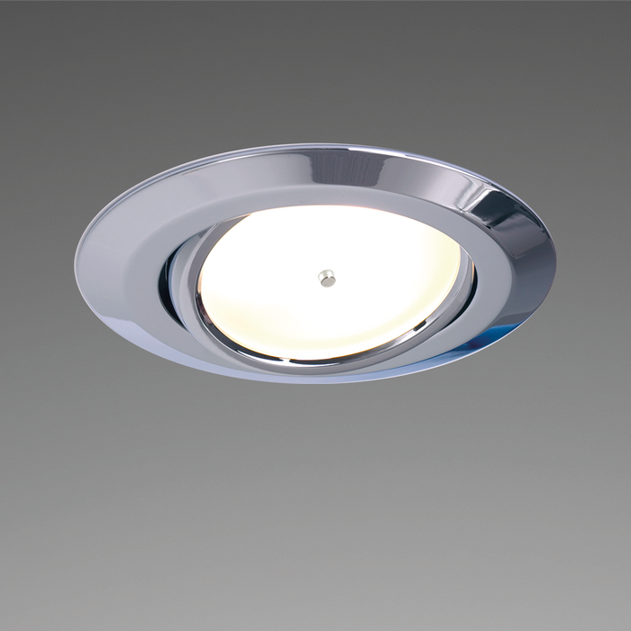 Imtra Lighting Leer LED Adjustable Downlight, Chrome, 10-30VDC | Warm White, Master (Dimmable), IP20