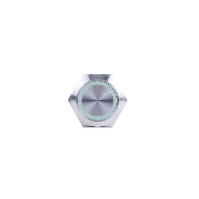 Sierra AV10030G Push-Button Switch, Off/(On), Green Halo LED