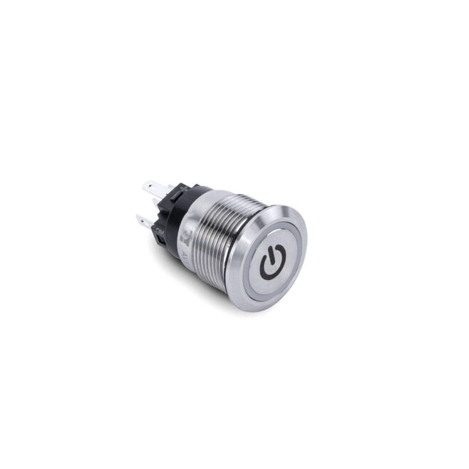 Sierra AV10060R Push-Button Switch, Off/On, Red Halo LED w/On-Off Symbol