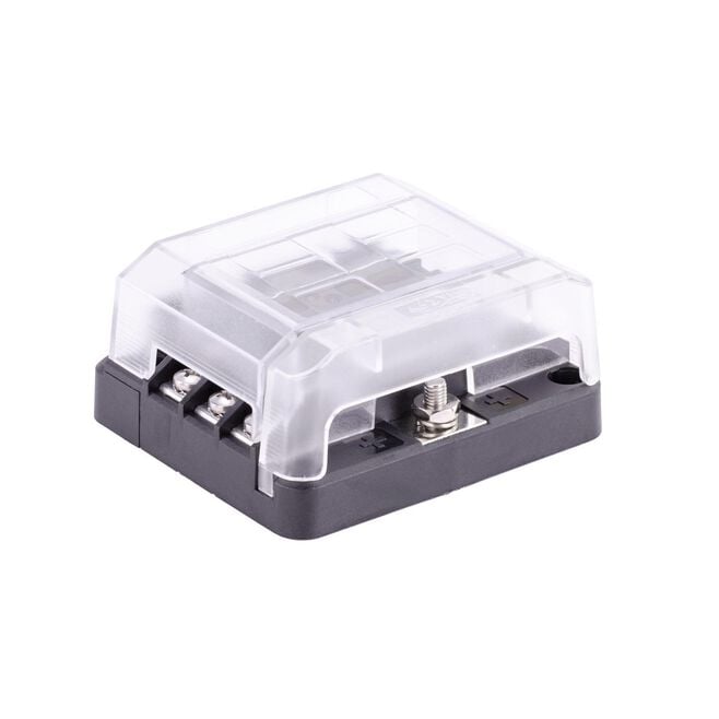 Sierra FS40800 408 Series Fuse Block W/Cover, 6-Gang