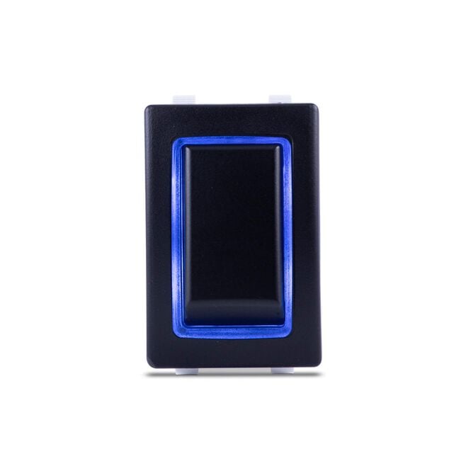 Sierra RK40660B Rocker Switch w/Halo LED Light, ON ON, DPST, Blue