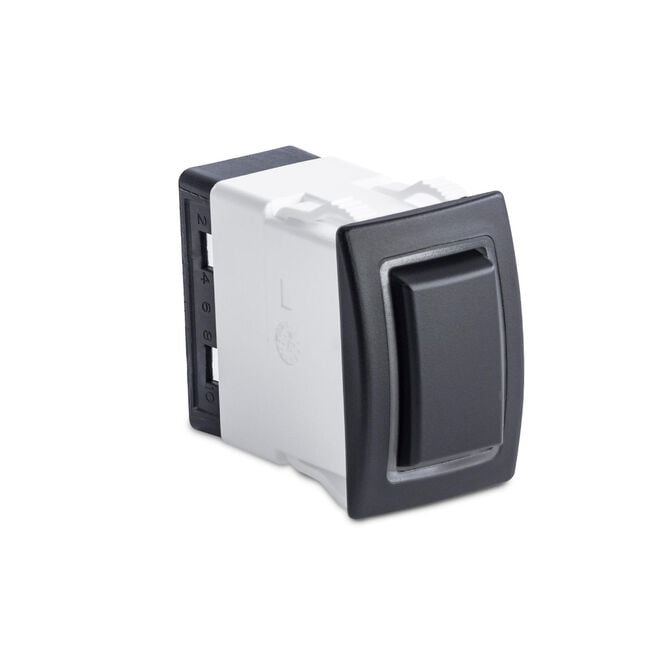 Sierra RK40660G Rocker Switch w/Halo LED Light, ON ON, DPST, Green