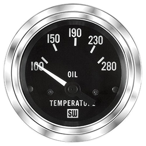 Stewart Warner Oil Temperature Gauge 100-280 F