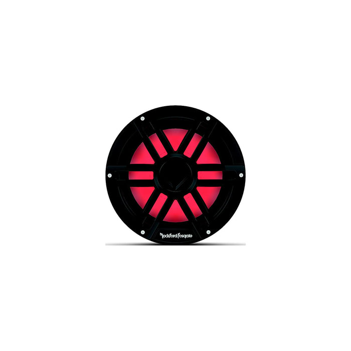 Rockford Fosgate M1D2-10B DVC 2Ω Color Optix Marine Subwoofer, 10" w/ Black Grills