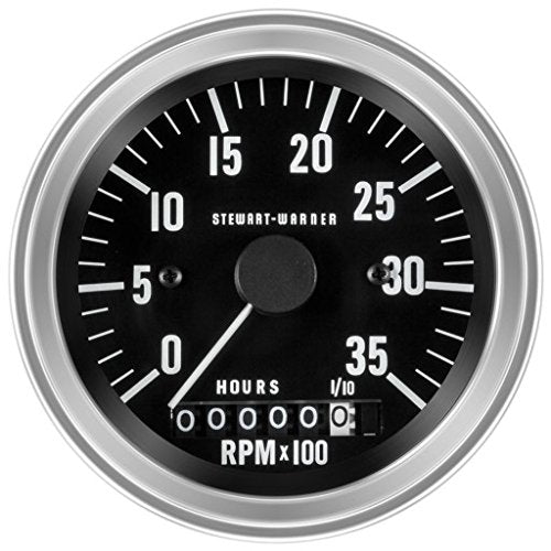 Stewart Warner Tachometer & Hourmeter 0-3500 RPM