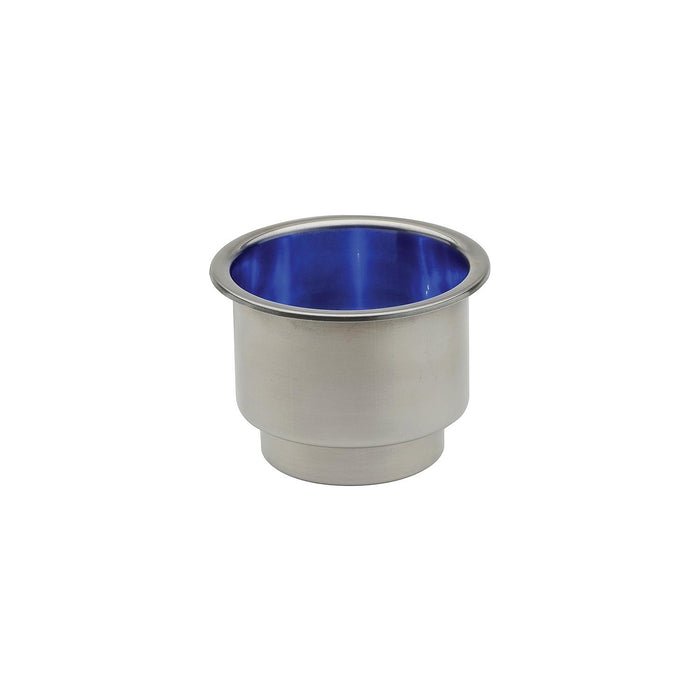 Attwood 11786B-7 LED Stainless Steel Drink Holders, w/Blue LEDs