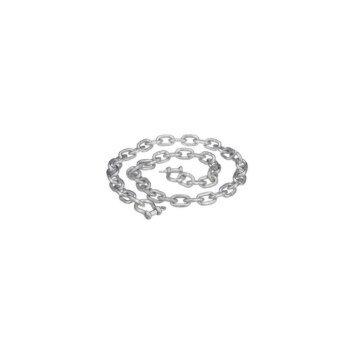 Attwood 13753-7 Galvanized Anchor Lead Chain w/Shackles, 1/4" x 4'