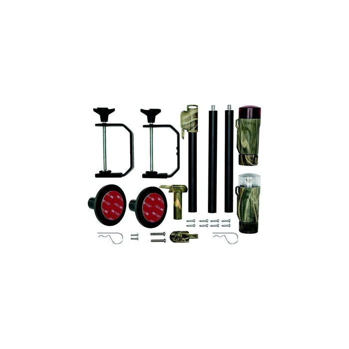 Attwood 14197-7 All-Craft Battery Operated LED Portable Nav Light Kit w/Threaded, Pole, Real Tree Max-4 Camo