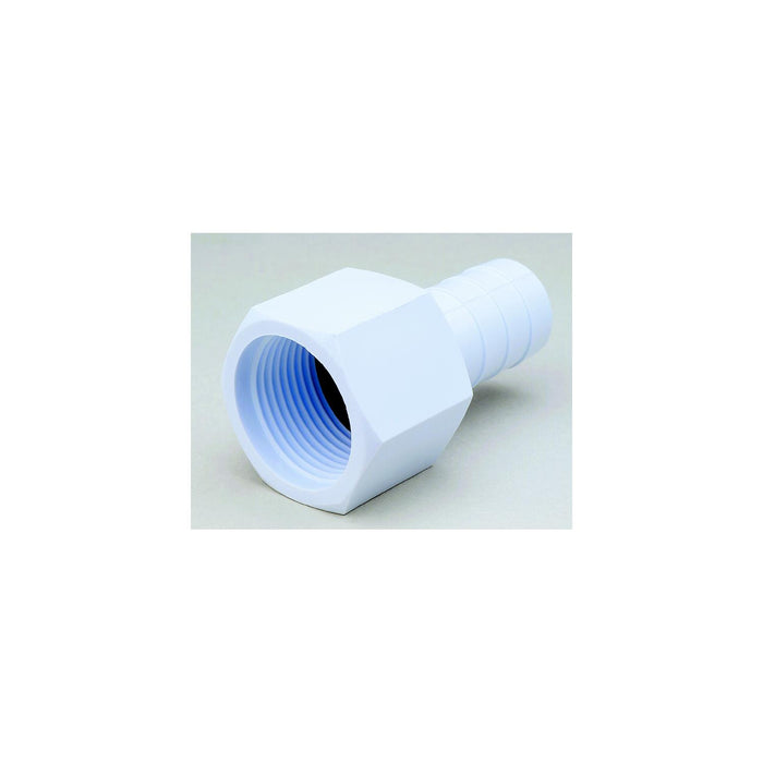 Attwood 3899-3 Acetal Connector 3/4"-14 NPSM To 3/4" I.D. Hose Fitting, White