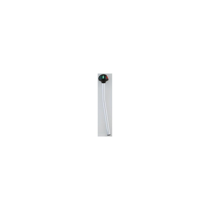 Attwood 5091-14-7 14" Straight 1-Mile Pulsar Pole Mounted Bi-Color Stowaway, 2-Pin Locking Collar Pole