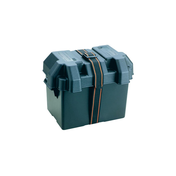 Attwood 9069-1 Standard Non-Vented Battery Box For Group 24/24M, Black