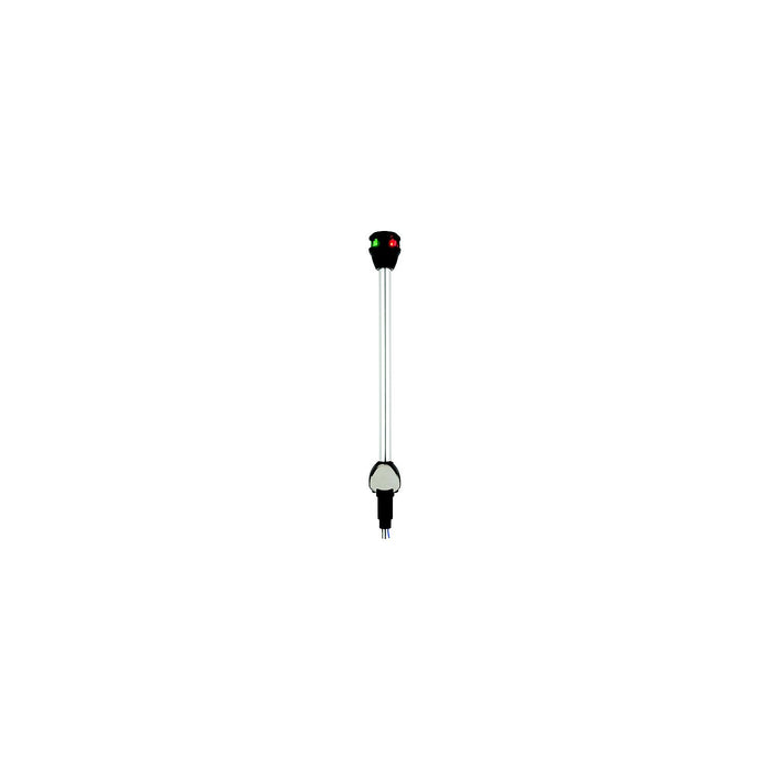 Attwood NV6LC2-14-7 LightArmor Bi-Color LED Navigation Pole Light, 14" Straight w/Task Light
