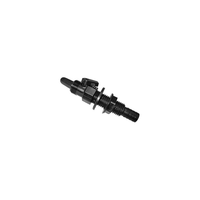 TH Marine AHV-1-DP T-H Marine Straight Aerator Head w/Shut-Off Valve, 3/4", Black