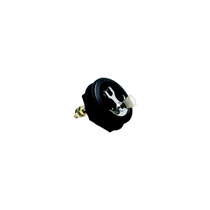 TH Marine ALC-1-DP T-H Marine Locking Anchor Handle Latch, Black Body, Chrome Handle