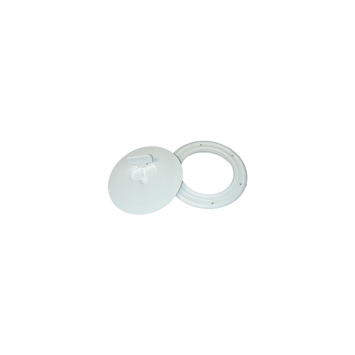 TH Marine DPCAM-8-2-DP T-H Marine Quick Release Deck Plate 8" Diameter, Polar White