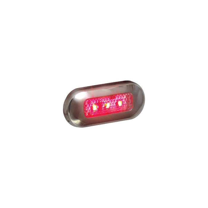 TH Marine LED-51824-DP T-H Marine LED Oblong Courtesy Light w/ SS Bezel