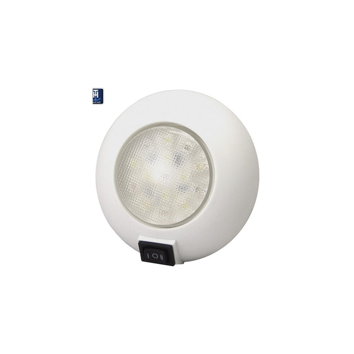 TH Marine LED-51830-DP T-H Marine LED Surface Mount Dome Light With Switch 4"