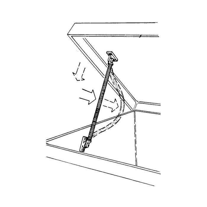 TH Marine LS-2-DP T-H Marine Lid & Hatch Support Spring w/ Molded Nylon Ends, 7/16" x 8-1/2" L