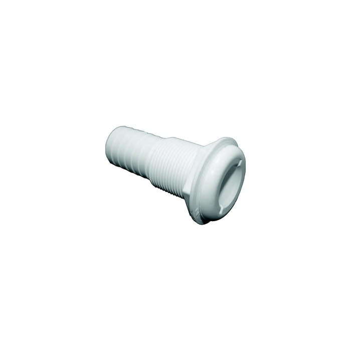 TH Marine TH-1202-DP T-H Marine Straight Thru-Hull Fitting For Hose, White
