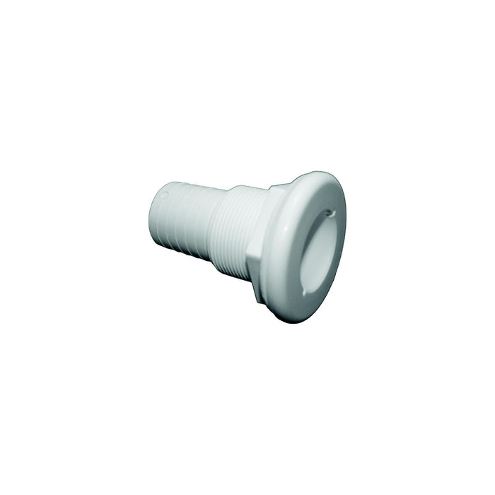 TH Marine TH-1502-DP T-H Marine Straight Thru-Hull Fitting For Hose, White
