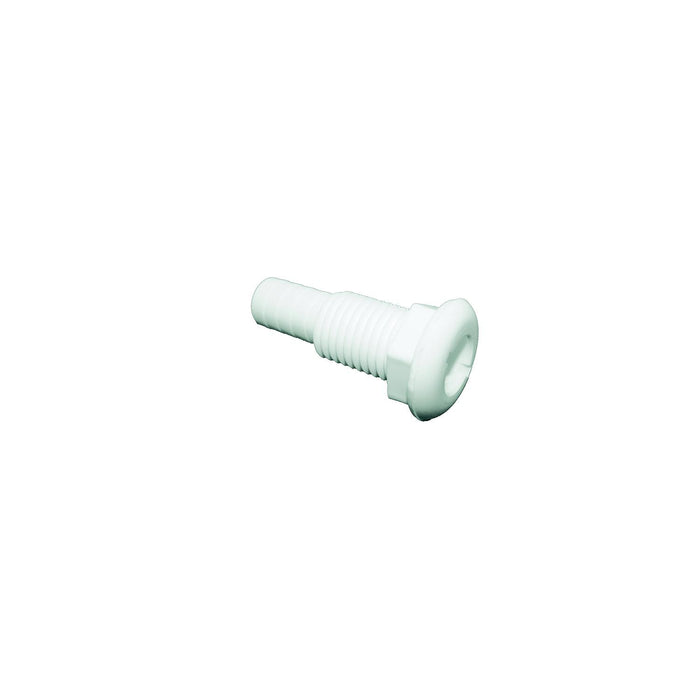 TH Marine TH-1202-DP T-H Marine Straight Thru-Hull Fitting For Hose, White